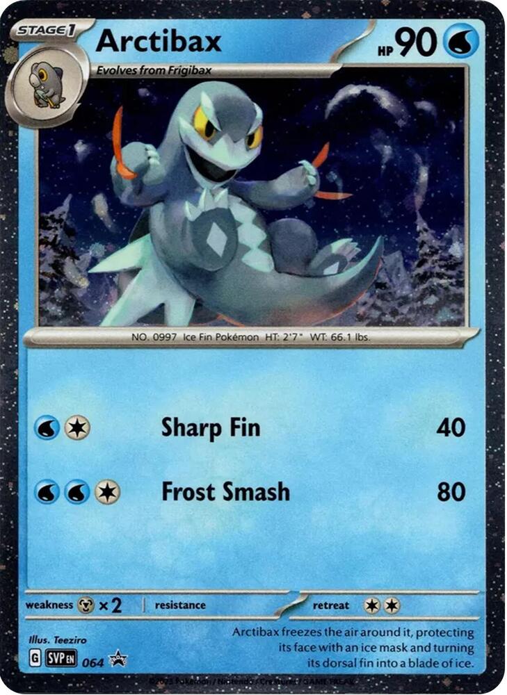 Pokemon - S&V - Black Star Promo - Arctibax - 064 - Cosmos Holo