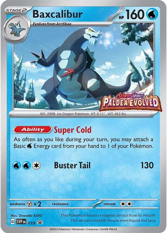 Pokemon - S&V - Black Star Promo - Baxcalibur - 019 - Prerelease