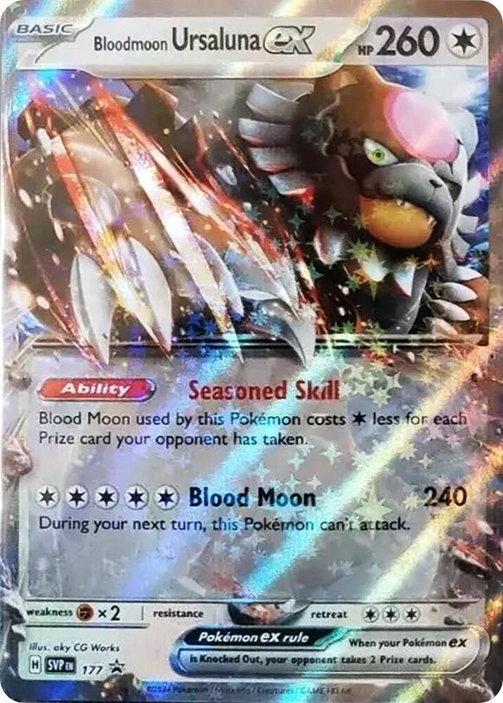 Pokemon - S&V - Black Star Promo - Bloodmoon Ursaluna ex - 177