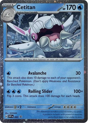 Pokemon - S&V - Black Star Promo - Cetitan - 063 - Cosmos Holo