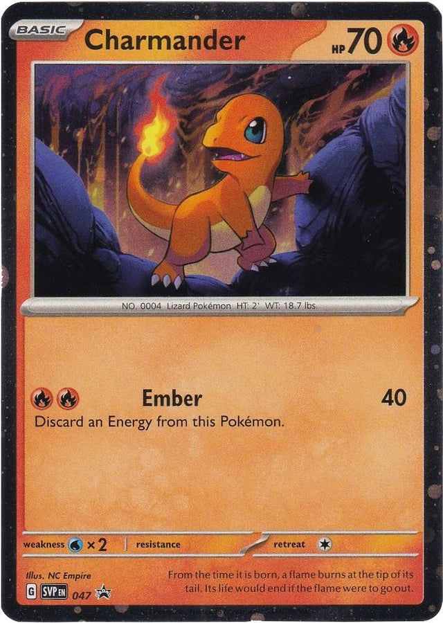 Pokemon - S&V - Black Star Promo - Charmander - 047 - Cosmos Holo