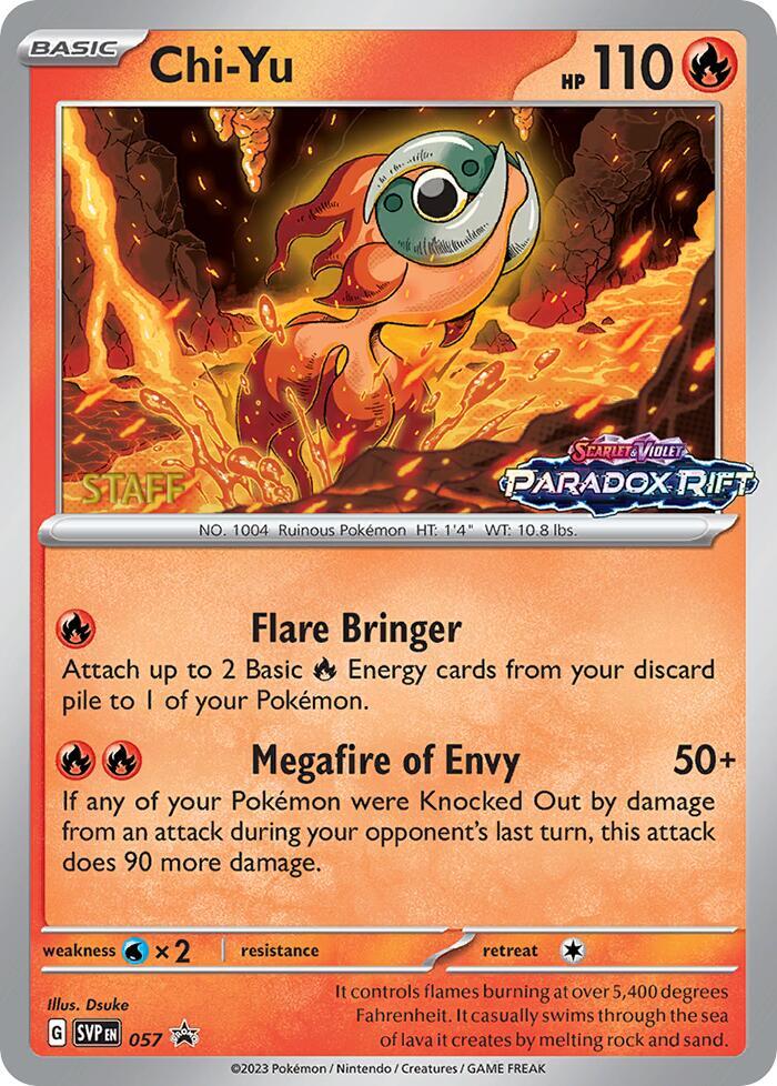 Chi-Yu SVP 057 Holofoil — Black Star Promo Pokémon card