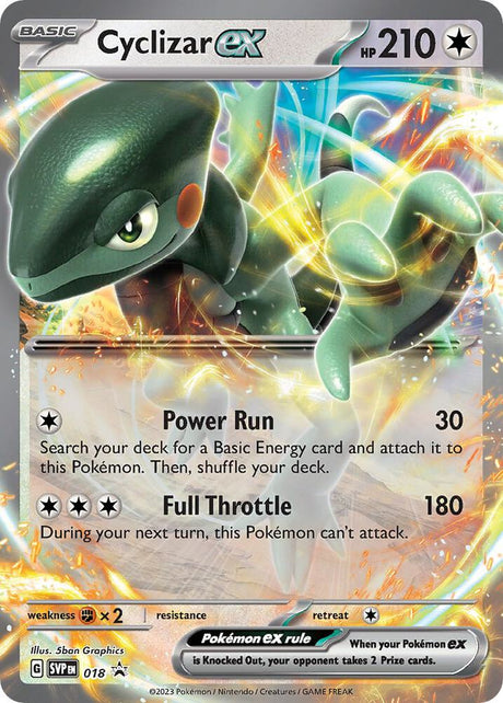 Pokemon - S&V - Black Star Promo - Cyclizar ex - 018