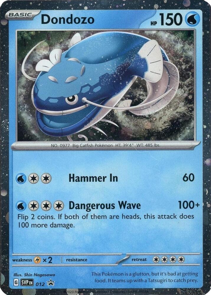 Dondozo SVP 012 Holofoil — Black Star Promo Pokémon card