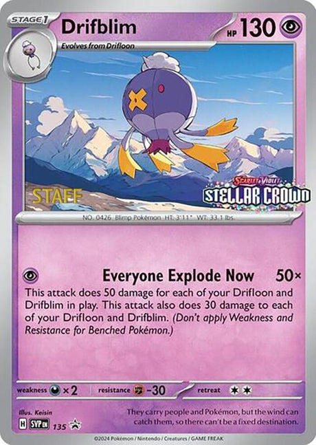 Pokemon - S&V - Black Star Promo - Drifblim - 135