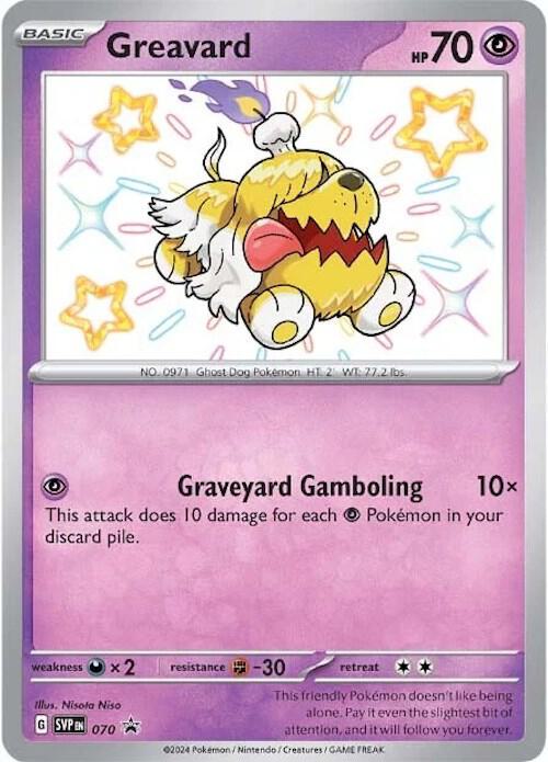 Greavard SVP 070 Holofoil — Black Star Promo Pokémon card