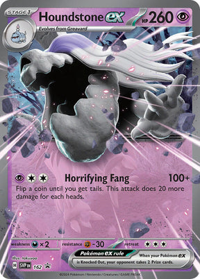 Pokemon - S&V - Black Star Promo - Houndstone ex - 162