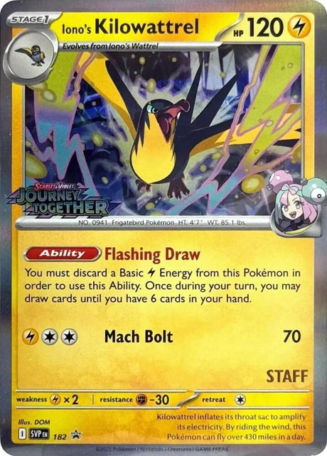 Pokemon - S&V - Black Star Promo - Iono's Kilowattrel - 182