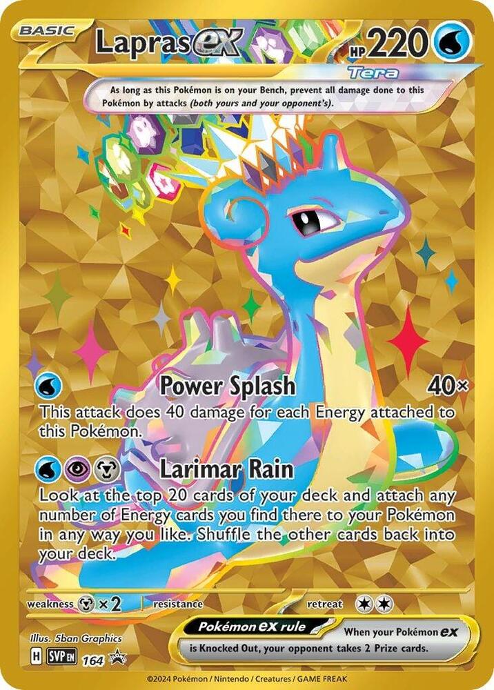 Pokemon - S&V - Black Star Promo - Lapras ex - 164