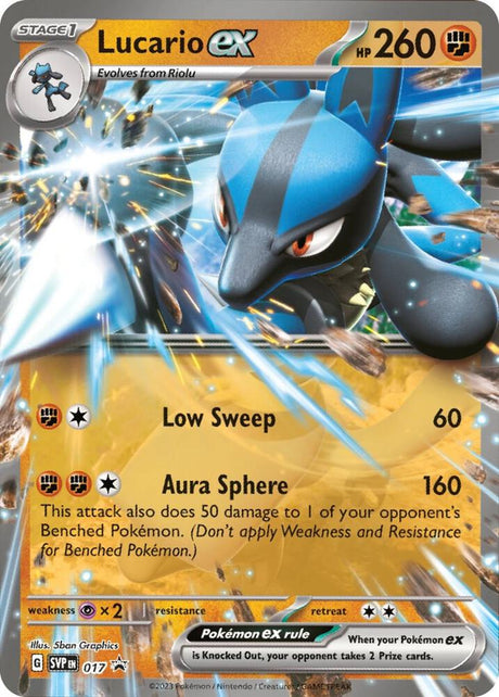 Pokemon - S&V - Black Star Promo - Lucario ex - 017
