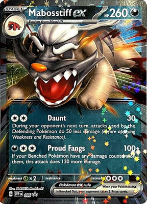 Pokemon - S&V - Black Star Promo - Mabosstiff ex - 086