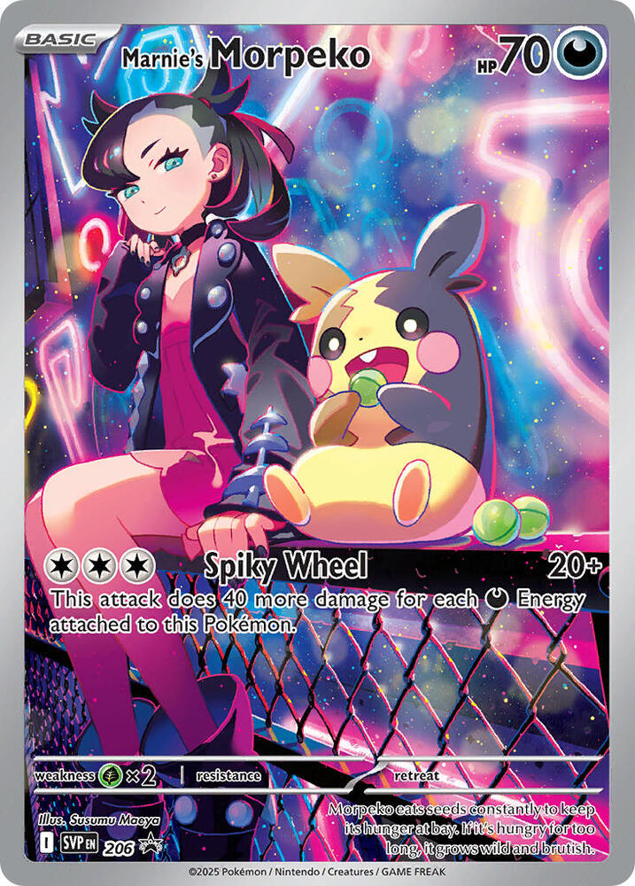 Pokemon - S&V - Black Star Promo - Marnie’s Morpeko - 206