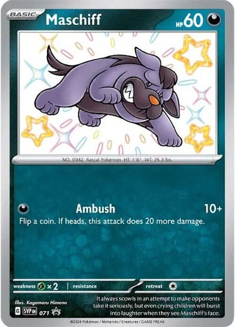 Pokemon - S&V - Black Star Promo - Maschiff - 071