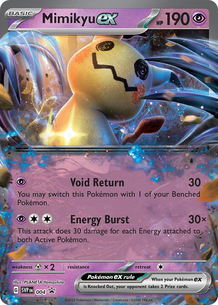 Mimikyu ex SVP 004 Holofoil — Black Star Promo Pokémon card