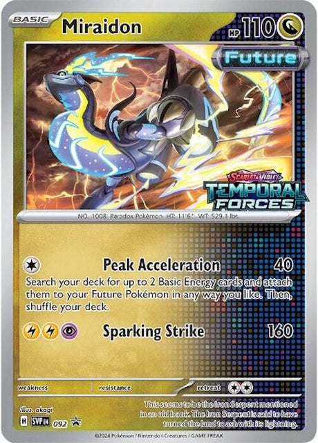 Pokemon - S&V - Black Star Promo - Miraidon - 092 - Prerelease