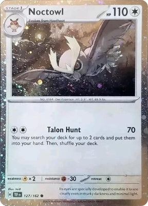 Pokemon - S&V - Black Star Promo - Noctowl - 127/162 - Cosmos Holo