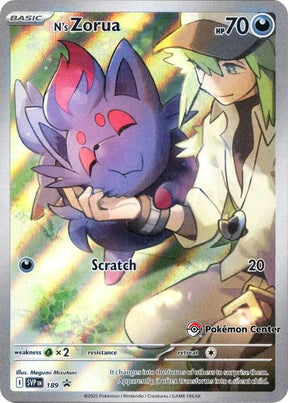 Pokemon - S&V - Black Star Promo - N's Zorua - 189 - Pokemon Center Exclusive