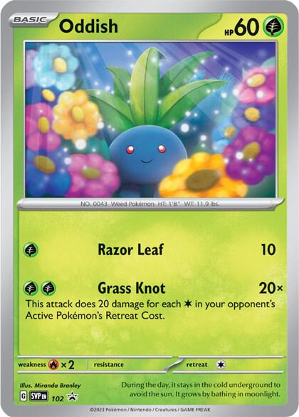 Pokemon - S&V - Black Star Promo - Oddish - 102