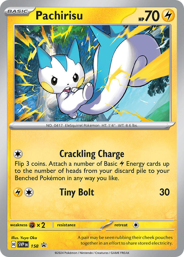 Pokemon - S&V - Black Star Promo - Pachirisu - 158