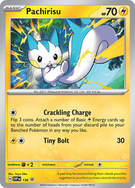 Pokemon - S&V - Black Star Promo - Pachirisu - 158