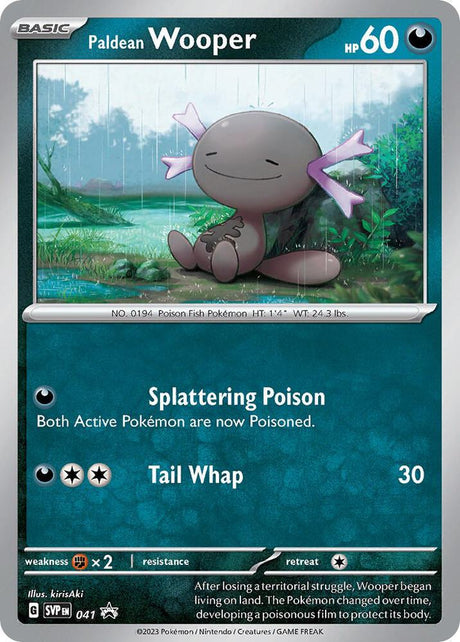 Pokemon - S&V - Black Star Promo - Paldean Wooper - 041