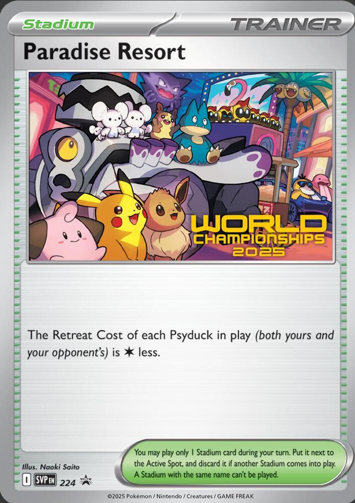 Paradise Resort SVP 224 · Black Star Promo Pokémon Card