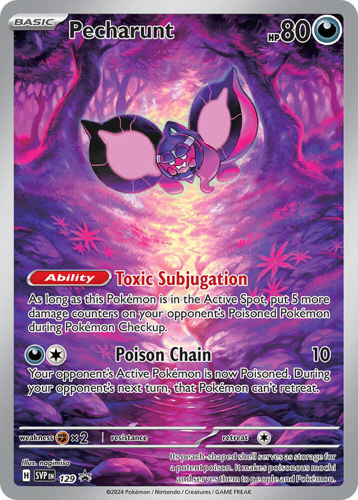 Pokemon - S&V - Black Star Promo - Pecharunt - 129