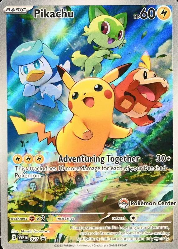 Pikachu SVP 027 Holofoil — Black Star Promo Pokémon card