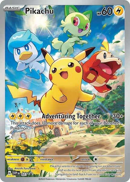 Pokemon - S&V - Black Star Promo - Pikachu - 027