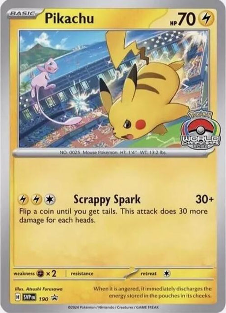 Pokemon - S&V - Black Star Promo - Pikachu - 190