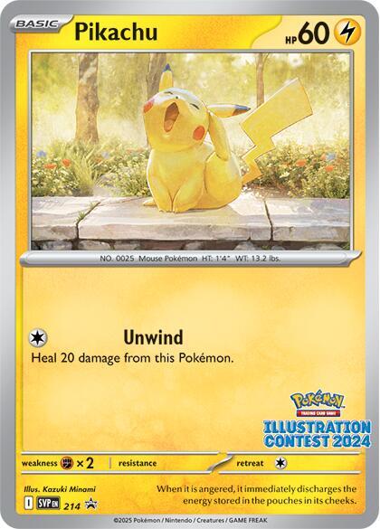 Pikachu SVP 214 — Black Star Promo Pokémon card