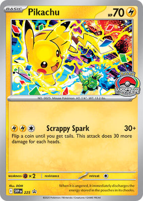 Pokemon - S&V - Black Star Promo - Pikachu - 225 - World Championship 2025