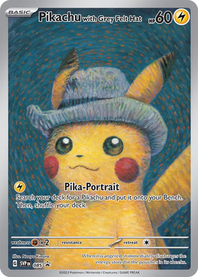 Pokemon - S&V - Black Star Promo - Pikachu with Grey Felt Hat - 085