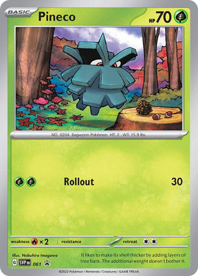 Pokemon - S&V - Black Star Promo - Pineco - 061