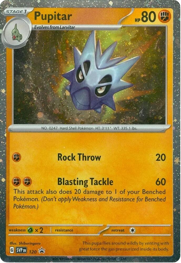Pokemon - S&V - Black Star Promo - Pupitar - 120