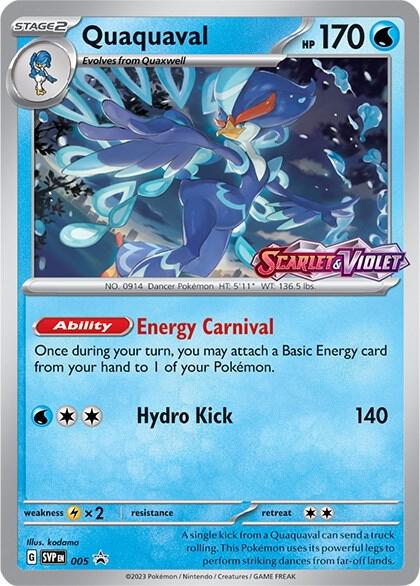 Pokemon - S&V - Black Star Promo - Quaquaval - 005 - Prerelease
