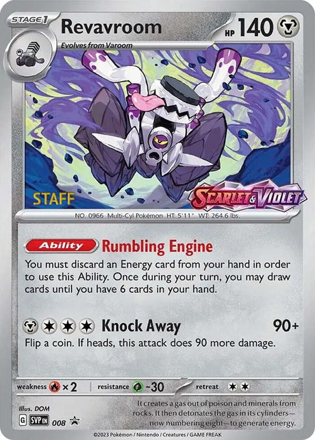 Pokemon - S&V - Black Star Promo - Revavroom - 008