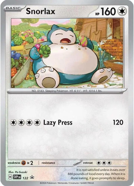 Pokemon - S&V - Black Star Promo - Snorlax - 122