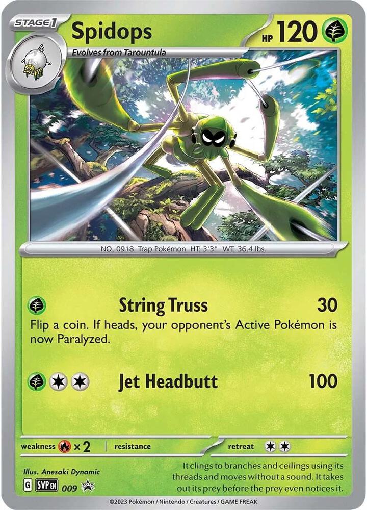 Pokemon - S&V - Black Star Promo - Spidops - 009