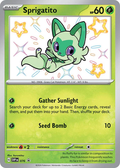 Pokemon - S&V - Black Star Promo - Sprigatito - 076