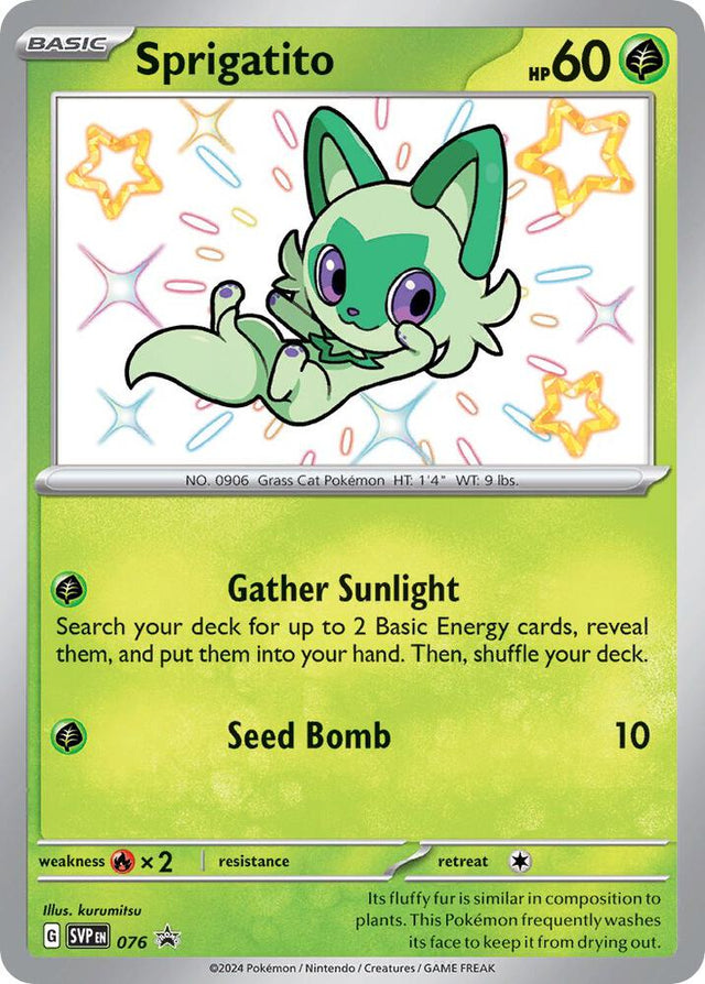 Pokemon - S&V - Black Star Promo - Sprigatito - 076