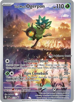 Pokemon - S&V - Black Star Promo - Teal Mask Ogerpon - 123 - Pokemon Center Exclusive
