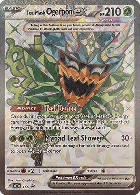 Pokemon - S&V - Black Star Promo - Teal Mask Ogerpon ex - 166