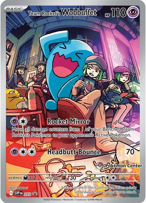 Pokemon - S&V - Black Star Promo - Team Rocket's Wobbuffet - 203 - Pokemon Center Exclusive