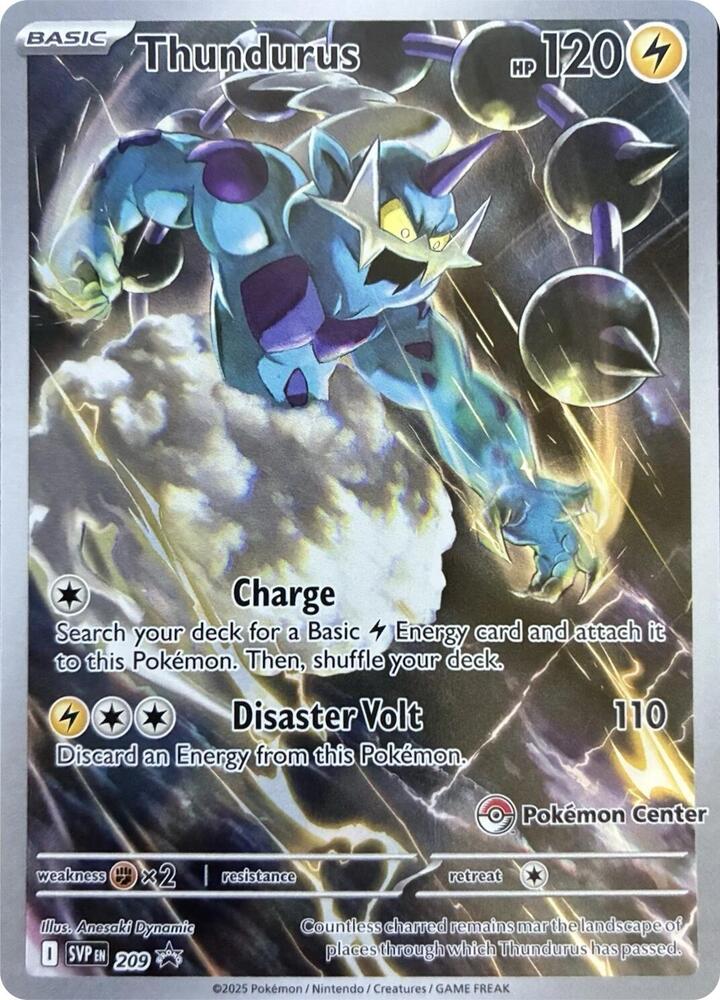 Pokemon - S&V - Black Star Promo - Thundurus - 209 - Pokemon Center Exclusive