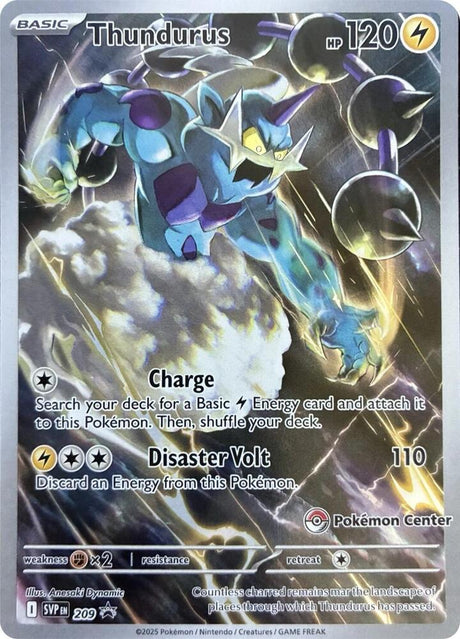 Pokemon - S&V - Black Star Promo - Thundurus - 209 - Pokemon Center Exclusive