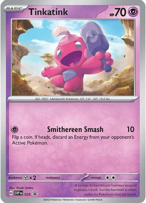 Pokemon - S&V - Black Star Promo - Tinkatink - 025 - Cosmo Holofoil