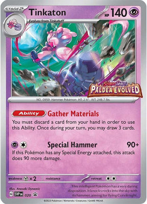 Pokemon - S&V - Black Star Promo - Tinkaton - 020 - Prerelease