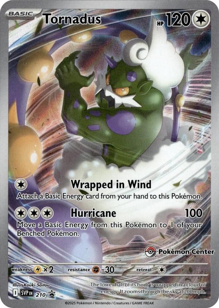 Pokemon - S&V - Black Star Promo - Tornadus - 210 - Pokemon Center Exclusive