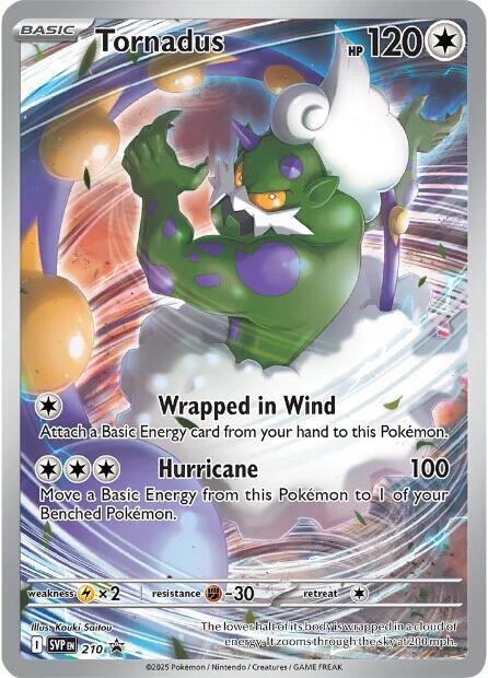 Pokemon - S&V - Black Star Promo - Tornadus - 210